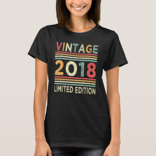 4th Birthday Vintage 2018 4 Years Old T-Shirt