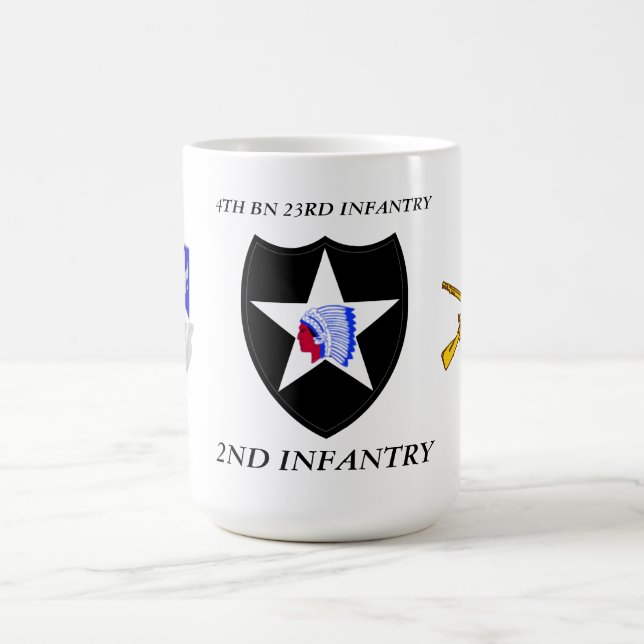 4TH BN 23RD INFANTRY 2ND INFANTRY DIVISION COFFEE MUG (Center)