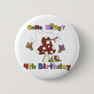 4th Bug Birthday Tshirts and Gifts 2 Inch Round Button