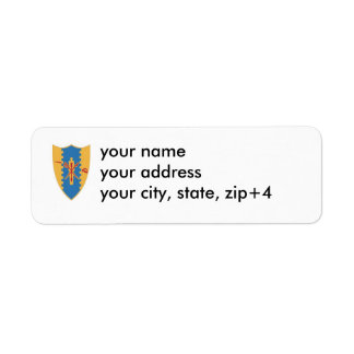 4th cavalry crest return address label..