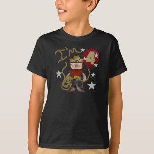 4th Cowboy Birthday Tshirts and Gifts