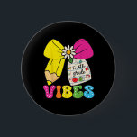 4th Fourth Grade Vibes Back To School Coquette Tea 2 Inch Round Button<br><div class="desc">4th Fourth Grade Vibes Back To School Coquette Teacher</div>