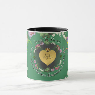 4th Fruit & Floral Anniversary Mug
