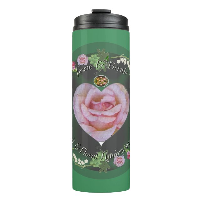 4th Fruit & Floral Anniversary Thermal Tumbler (Front)