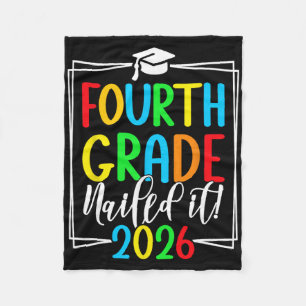 4th Grade 2026 Fourth Grade Graduation _1 Fleece Blanket