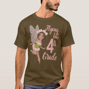 4th Grade Black Fairy 1st Day of School Fairies Fo T-Shirt