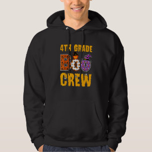4th Grade Boo Crew Spooky Halloween Fourth Grade T Hoodie