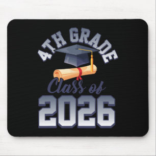 4th Grade Cl Of 2026 Graduation Graduate Students Mouse Pad