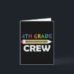 4th Grade Crew Cute Back To School  Card<br><div class="desc">4th Grade Crew Cute Back To School</div>