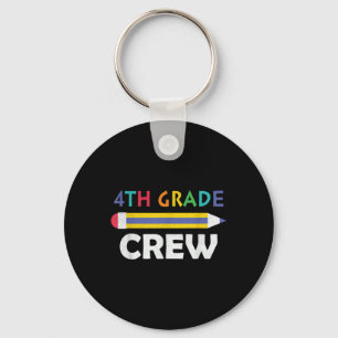 4th Grade Crew Cute Back To School Keychain