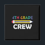 4th Grade Crew Cute Back To School  Magnet<br><div class="desc">4th Grade Crew Cute Back To School</div>