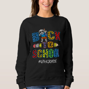 4th Grade Cute Dalmatian Dog Funny Back To School  Sweatshirt
