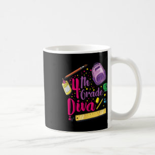 4th Grade Diva First Day Of School Girl Clothes Gi Coffee Mug