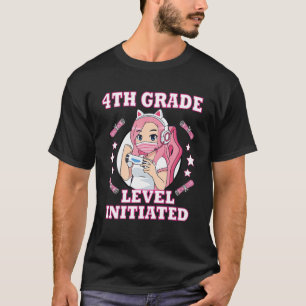 4Th Grade Funny Gamer Girl Back To School Level In T-Shirt