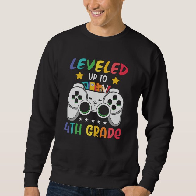 4th Grade Gamer First Day Of School Student Gift Sweatshirt (Front)
