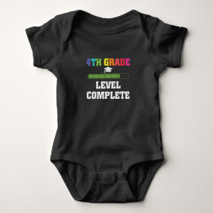 4th Grade Graduation Level Complete Student Gift Baby Bodysuit