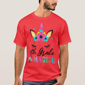 4Th Grade Is Magical Squad Back To School Unicorn  T-Shirt