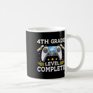 4th Grade Level Complete Gamer Cl Of 2025 Graduati Coffee Mug