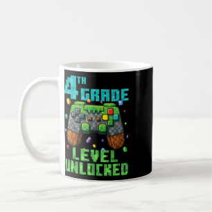 4th Grade Level Unlocked Gamer Controller Ck To Sc Coffee Mug