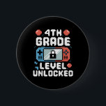 4th Grade Level Unlocked Video Game Gifts Back To  2 Inch Round Button<br><div class="desc">4th Grade Level Unlocked Video Game Gifts Back To School</div>