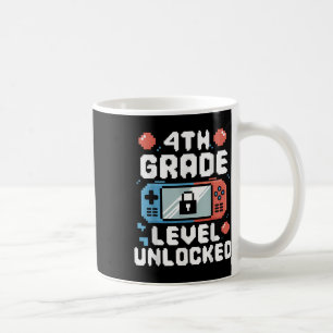 4th Grade Level Unlocked Video Game Gifts Back To Coffee Mug