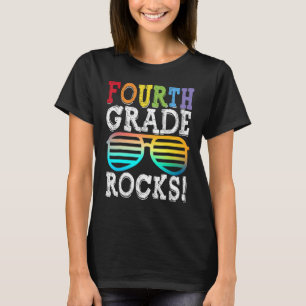 4th Grade Rocks Fourth Grade Squad Back To School  T-Shirt