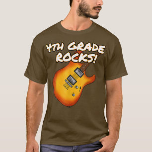 4th Grade Rocks Guitar, Music Teacher, Back To Sch T-Shirt