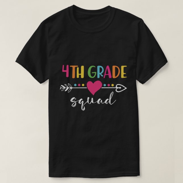 4th grade squad T-Shirt (Design Front)