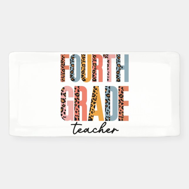 4th Grade Teacher Banner (Horizontal)