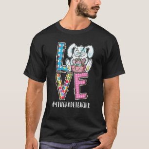 4th Grade Teacher Easter Love #Teacherlife Funny B T-Shirt