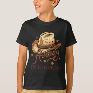 4th Grade Teacher Rodeo Country Western Howdy Four T-Shirt