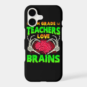 4th Grade Teacher Skeleton Heart Hands Halloween L