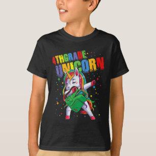 4th Grade Unicorn Girls Boys Kids Cute Back To Sch T-Shirt