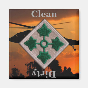 4th ID infantry division vietnam iraq war vets Magnet