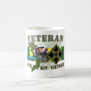 4th Inf Div-Vietnam (w/CIB) Coffee Mug