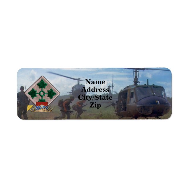 4th INF ID infantry division vietnam nam war patch (Front)