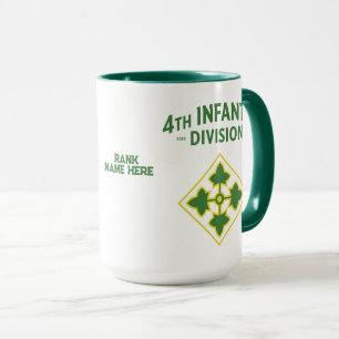 4th Infantry Division Customizable Mug