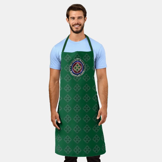 4th Infantry Division Customized Apron (Worn)