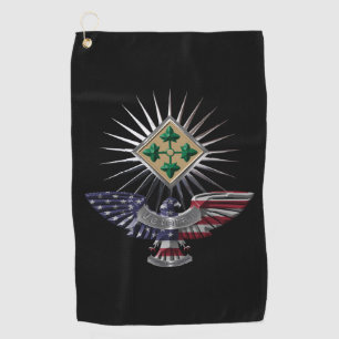 4th Infantry Division Golf Towel