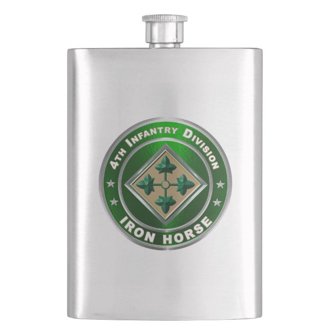 4th Infantry Division Hip Flask (Front)