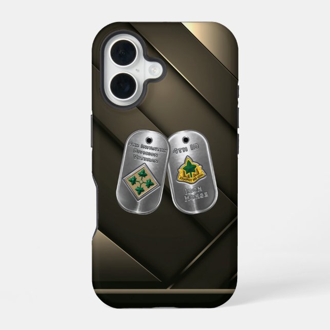 4th Infantry Division  iPhone 16 Case (Back)