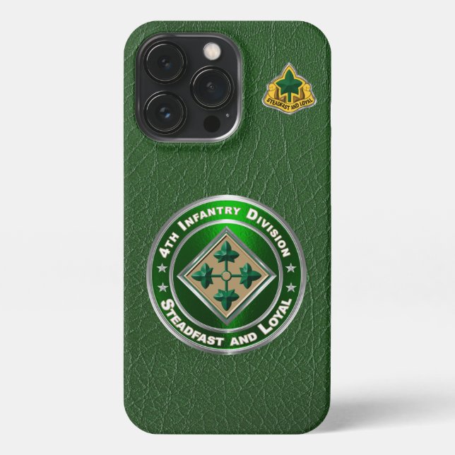 4th Infantry Division  iPhone Case (Back)