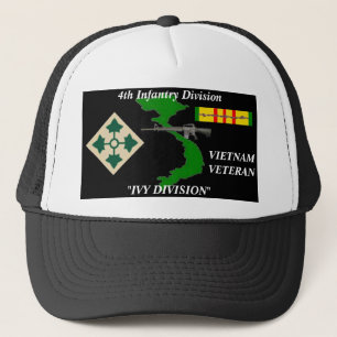 4th Infantry Division" Ivy Division" Ball Caps