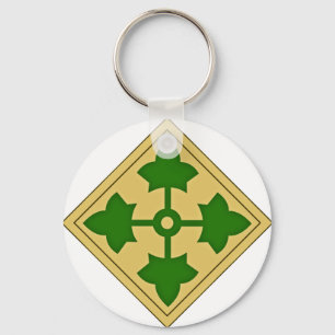 4th Infantry Division Keychain
