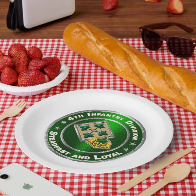 4th Infantry Division  Paper Plate (Picnic)