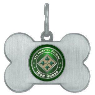 4th Infantry Division Pet ID Tag