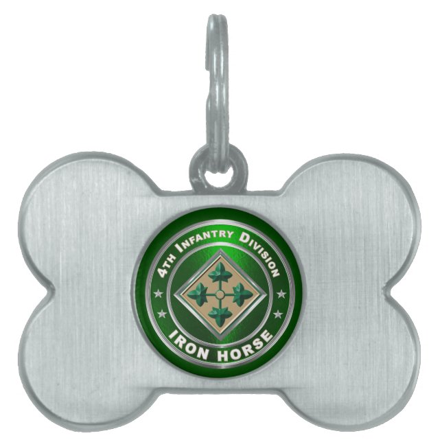 4th Infantry Division Pet ID Tag (Front)