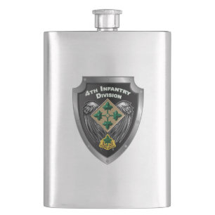 4th Infantry Division “Steadfast and Loyal” Hip Flask