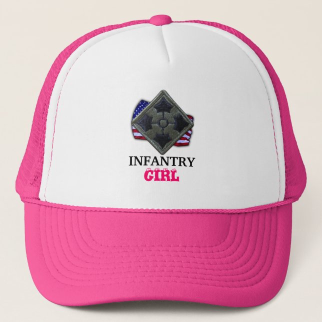 4th infantry division vietnam veterans vets trucker hat (Front)