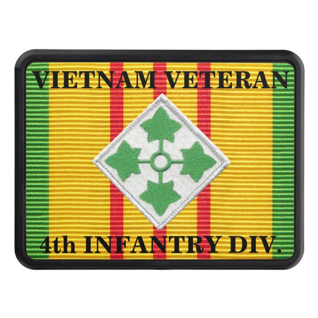 4th Infantry Division VSM Ribbon Hitch Cover (Front)